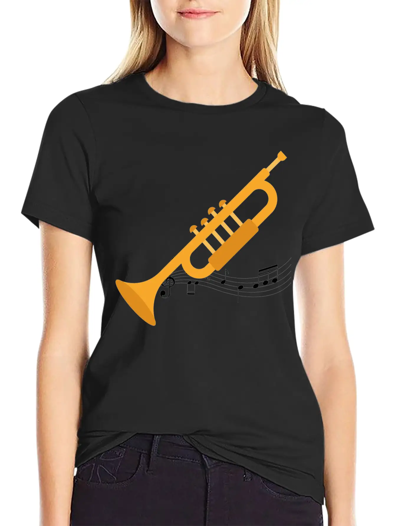Trumpeter Heartbeat Unisex Casual T-Shirt – Clean Design For Daily Comfort