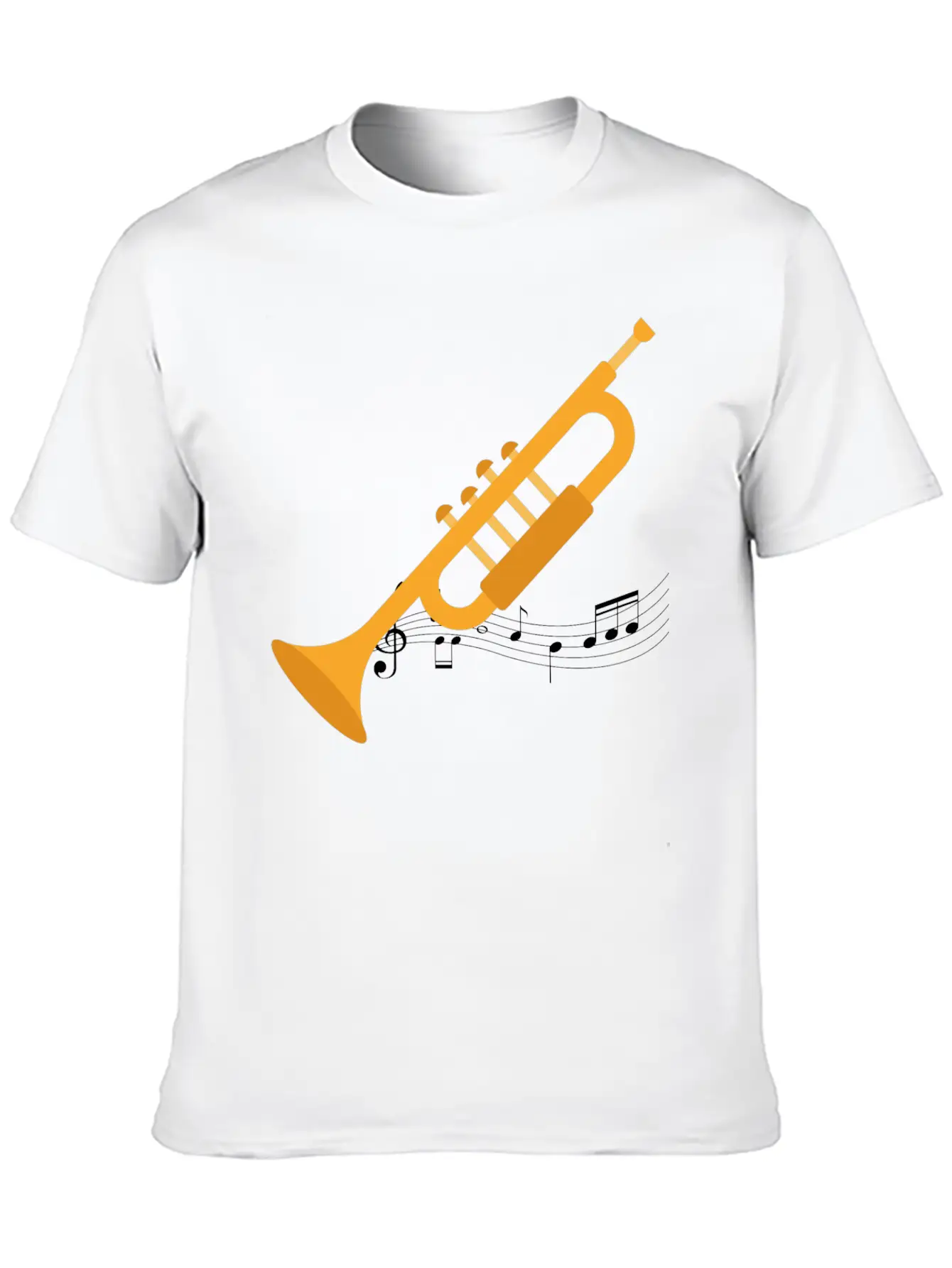 Trumpeter Heartbeat Unisex Casual T-Shirt – Clean Design For Daily Comfort