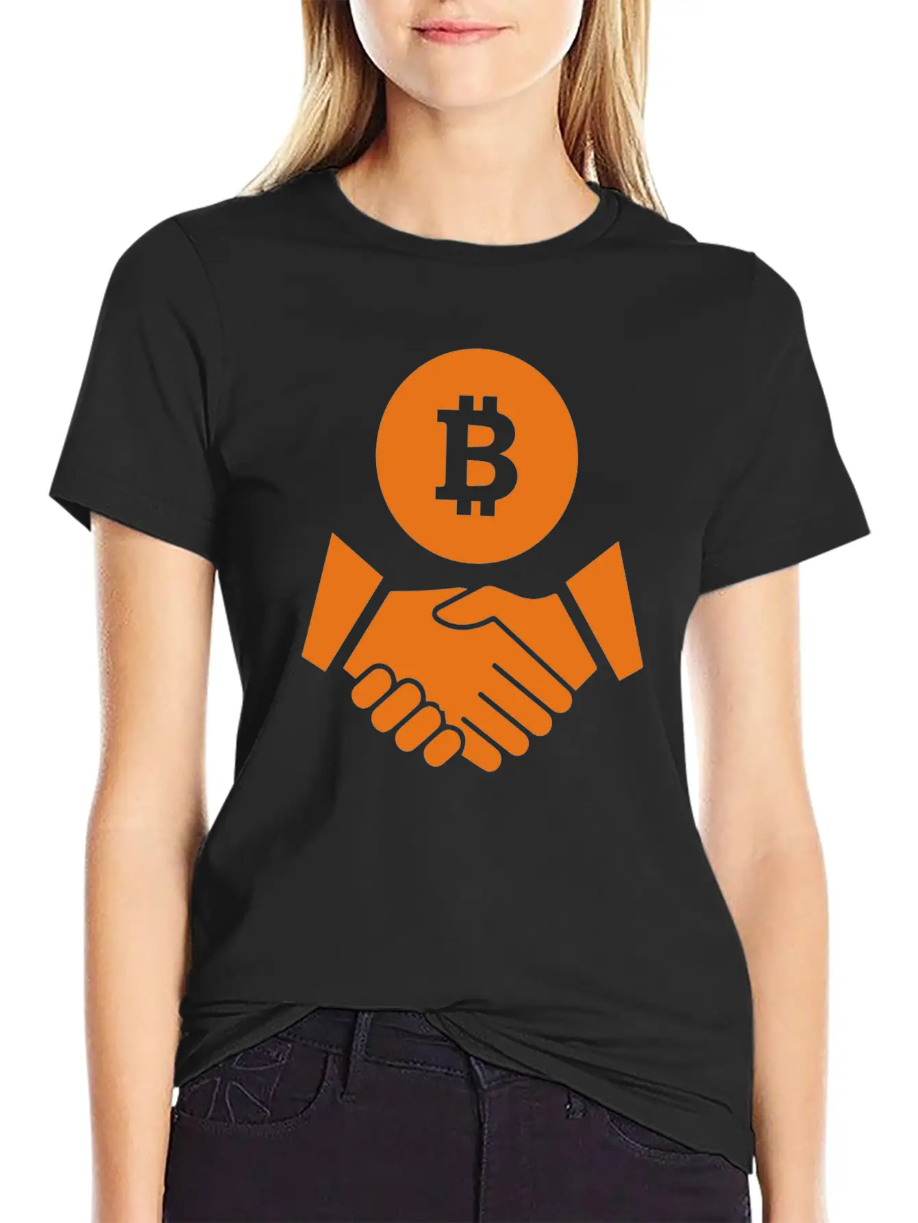 Trust Bitcoin Bitcoin Deal Icon Essential Cotton Tee For Daily Outfits – Unisex Style
