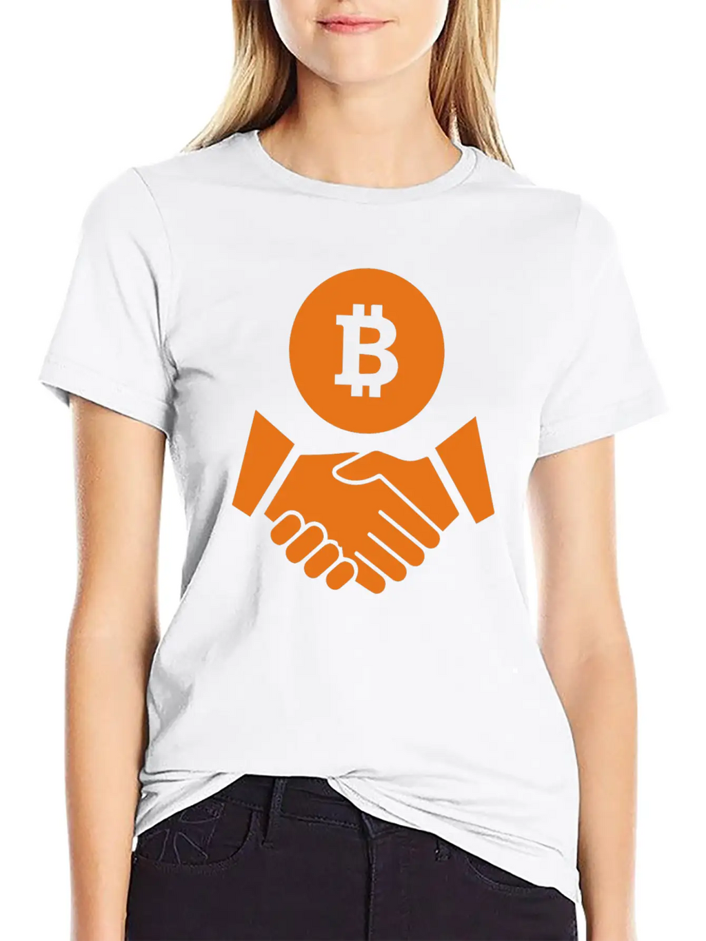 Trust Bitcoin Bitcoin Deal Icon Essential Cotton Tee For Daily Outfits – Unisex Style