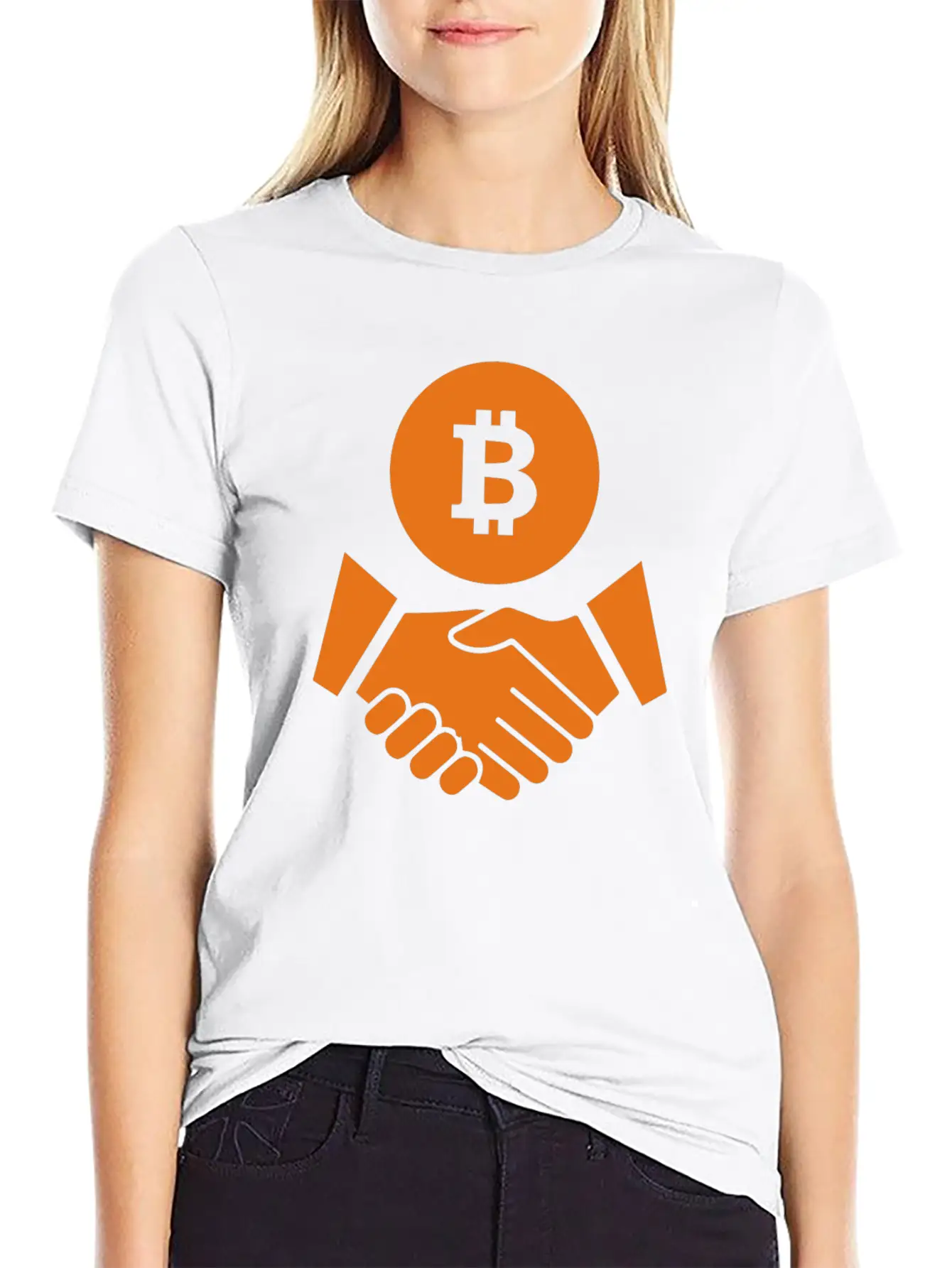 Trust Bitcoin Bitcoin Deal Icon Essential Cotton Tee For Daily Outfits – Unisex Style