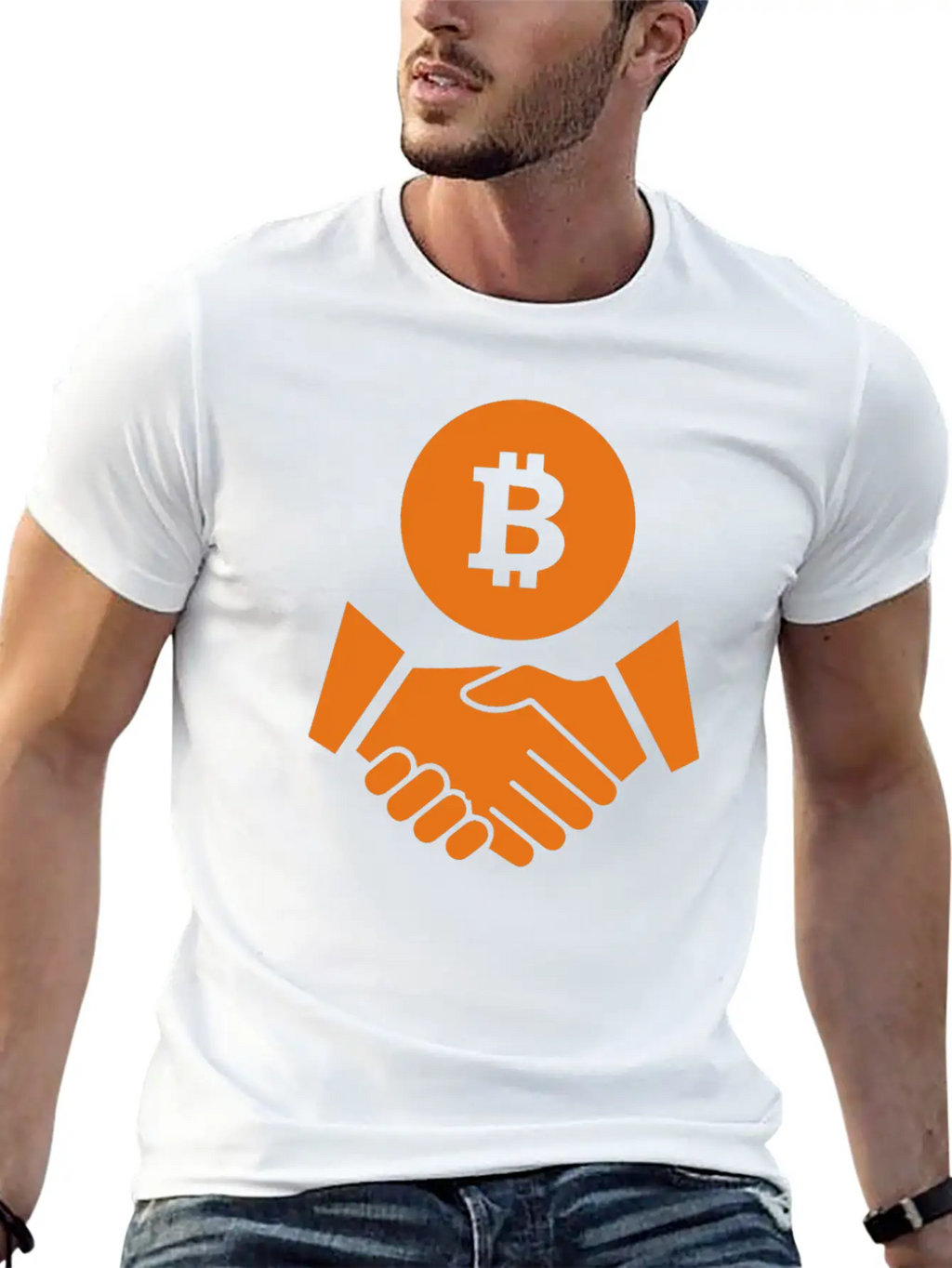 Trust Bitcoin Bitcoin Deal Icon Essential Cotton Tee For Daily Outfits – Unisex Style