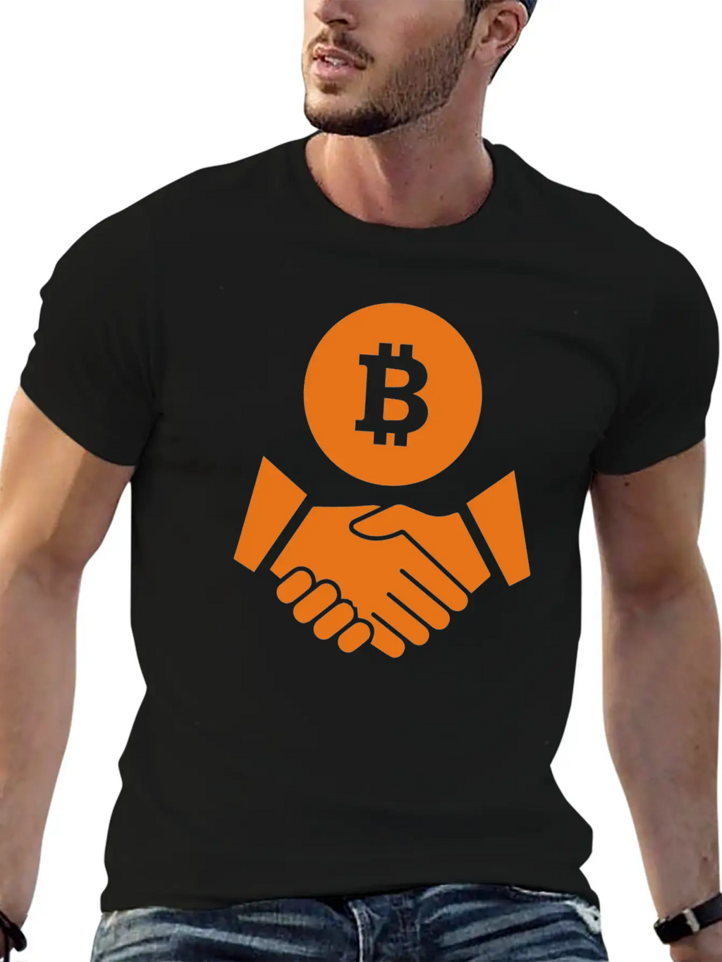 Trust Bitcoin Bitcoin Deal Icon Essential Cotton Tee For Daily Outfits – Unisex Style