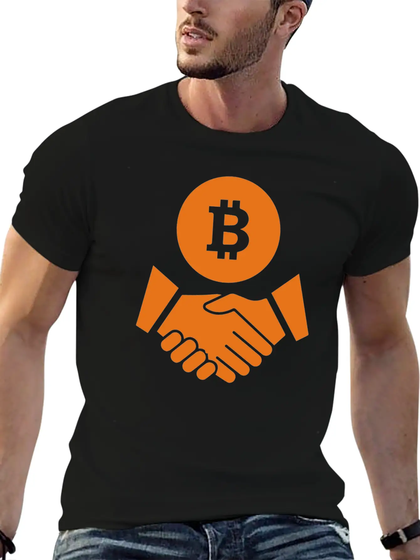 Trust Bitcoin Bitcoin Deal Icon Essential Cotton Tee For Daily Outfits – Unisex Style