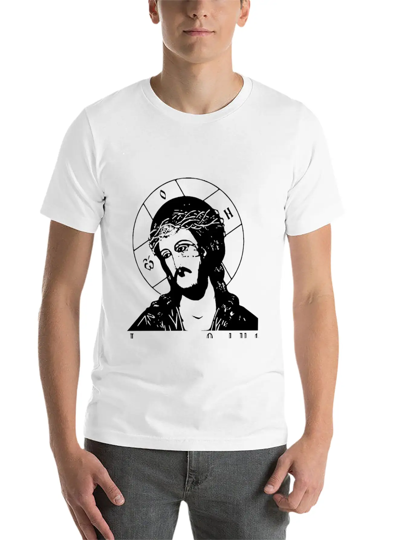 TRUST JESUS Casual Graphic T-Shirt – Simple And Comfortable Daily Wear