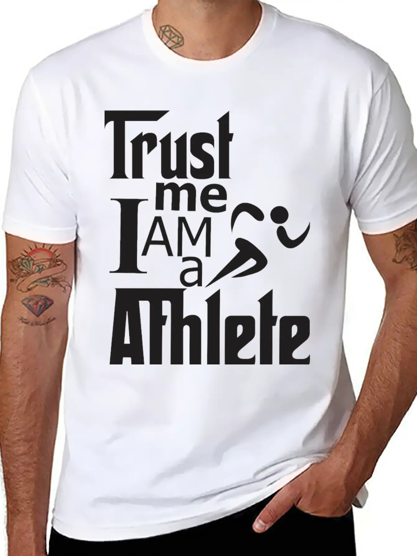 Trust Me I Am A Athlete Stylish Everyday T-Shirt – Unisex Basic Cotton Tee