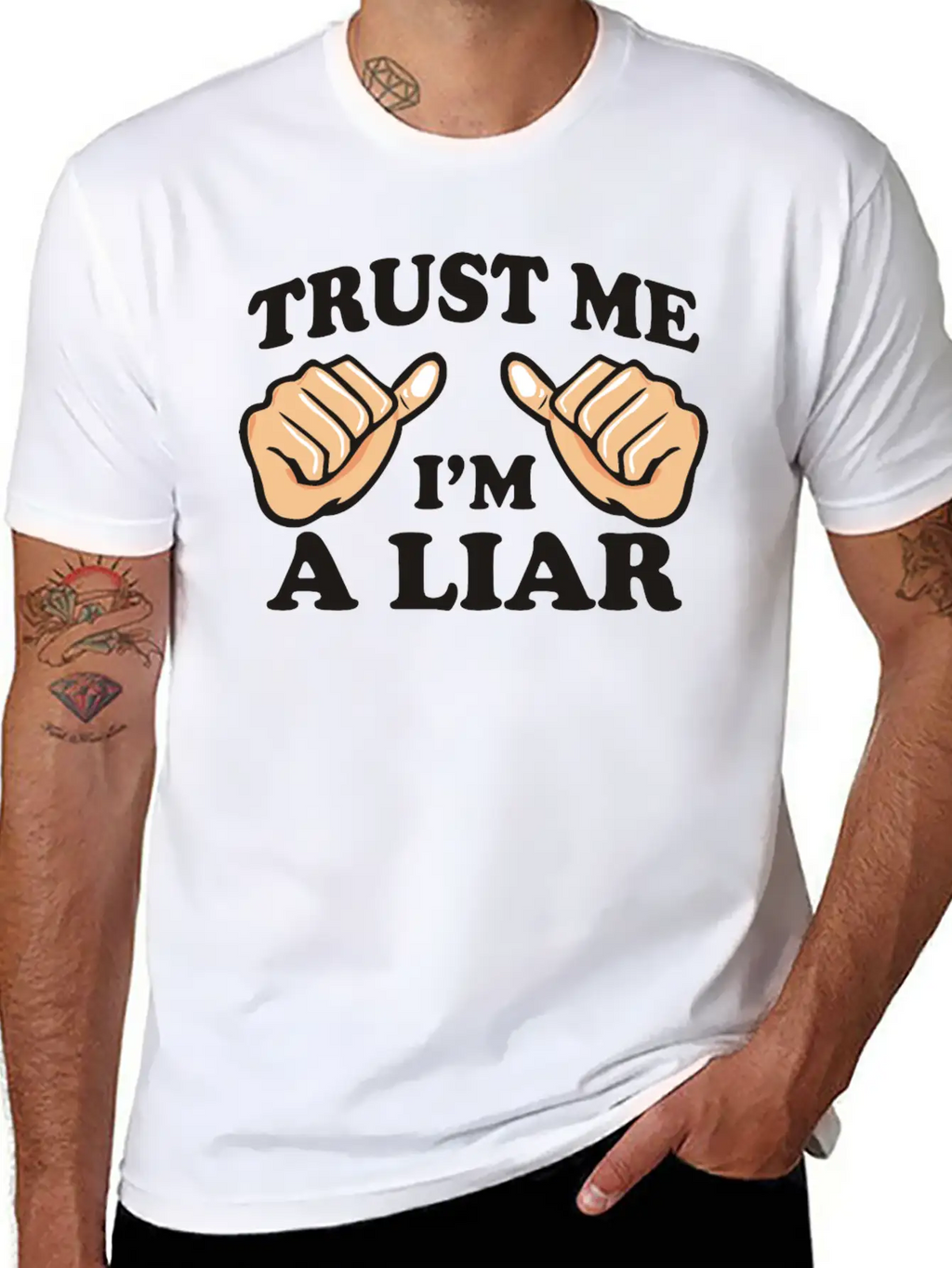 Trust Me, I'm A Liar Stylish Everyday T-Shirt – Unisex Basic Cotton Tee