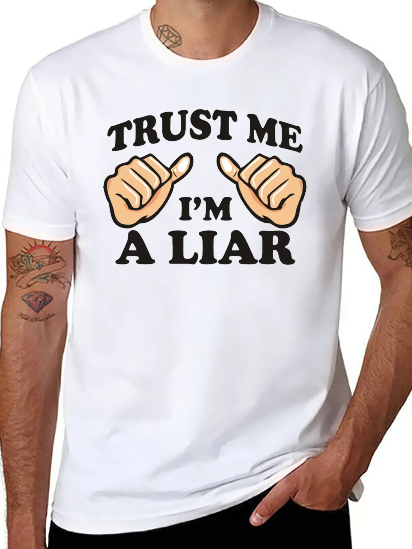 Trust Me, I'm A Liar Stylish Everyday T-Shirt – Unisex Basic Cotton Tee