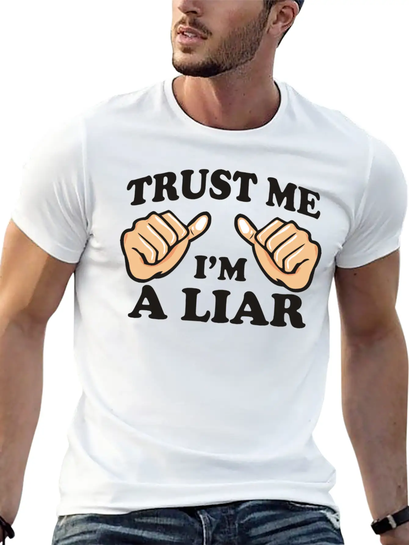 Trust Me, I'm A Liar Stylish Everyday T-Shirt – Unisex Basic Cotton Tee