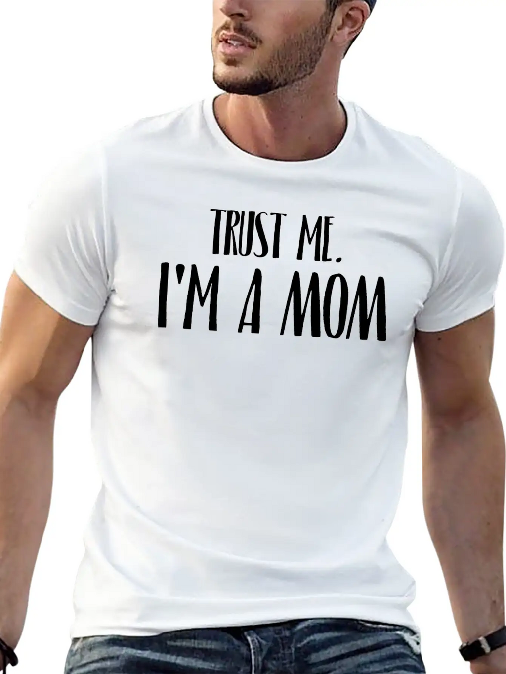 TRUST ME I'M A MOM Breathable Soft Cotton T-Shirt – Timeless Casual Look