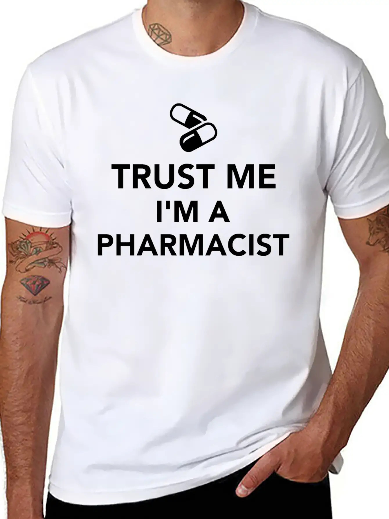 Trust Me I'M A Pharmacist Essential Cotton Tee For Daily Outfits – Unisex Style