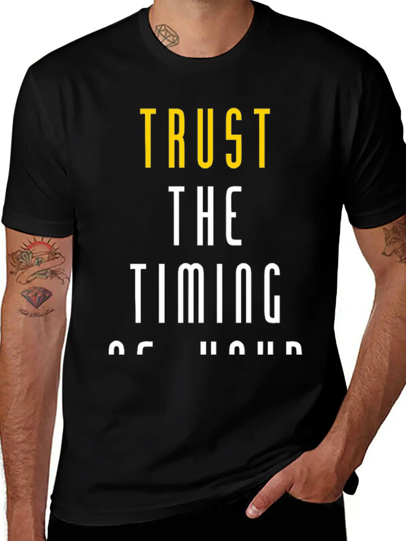 Trust Quote Breathable Soft Cotton T-Shirt – Timeless Casual Look