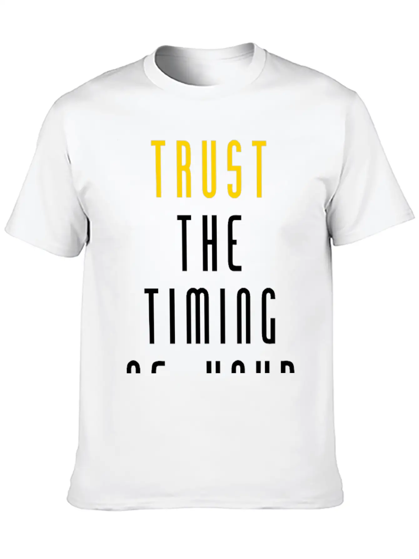 Trust Quote Breathable Soft Cotton T-Shirt – Timeless Casual Look