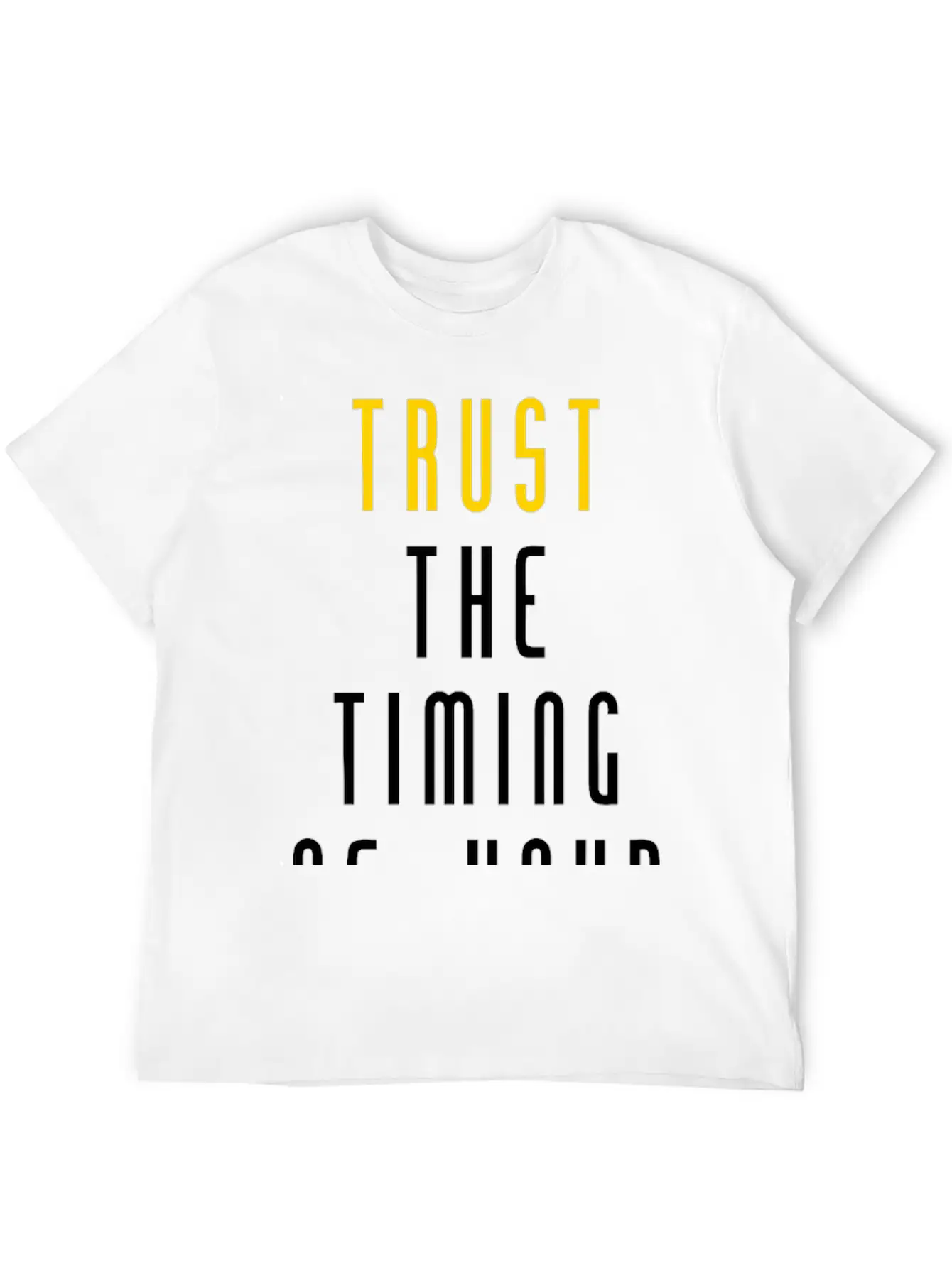 Trust Quote Breathable Soft Cotton T-Shirt – Timeless Casual Look