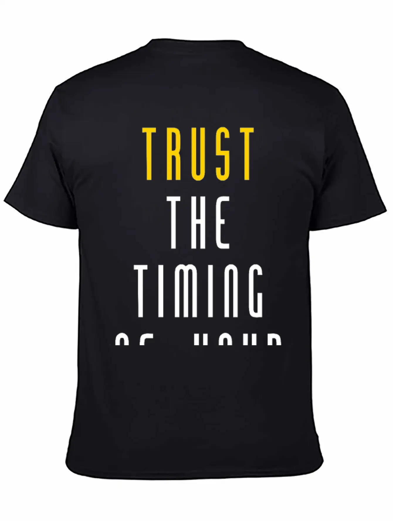 Trust Quote Breathable Soft Cotton T-Shirt – Timeless Casual Look