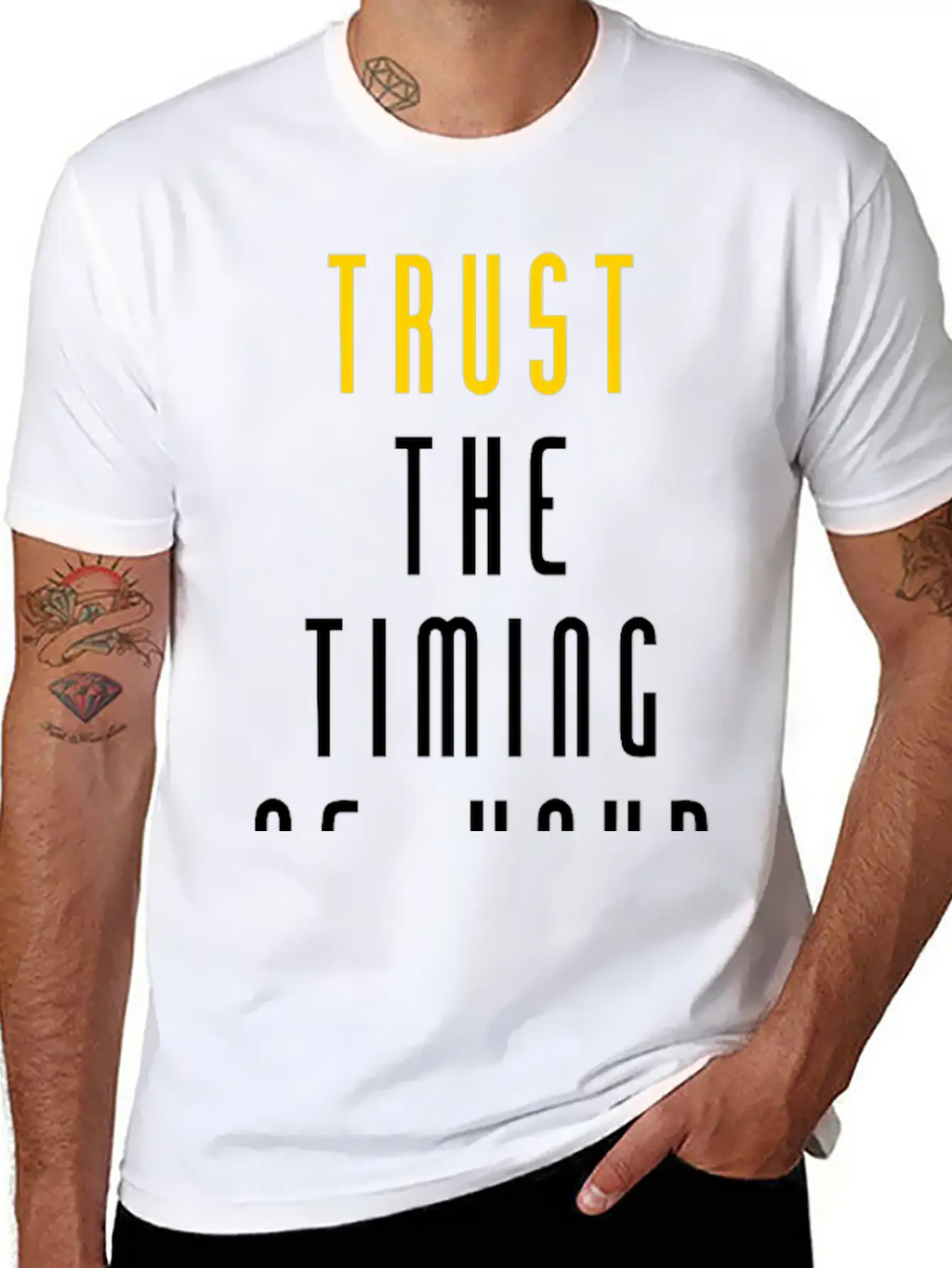 Trust Quote Breathable Soft Cotton T-Shirt – Timeless Casual Look