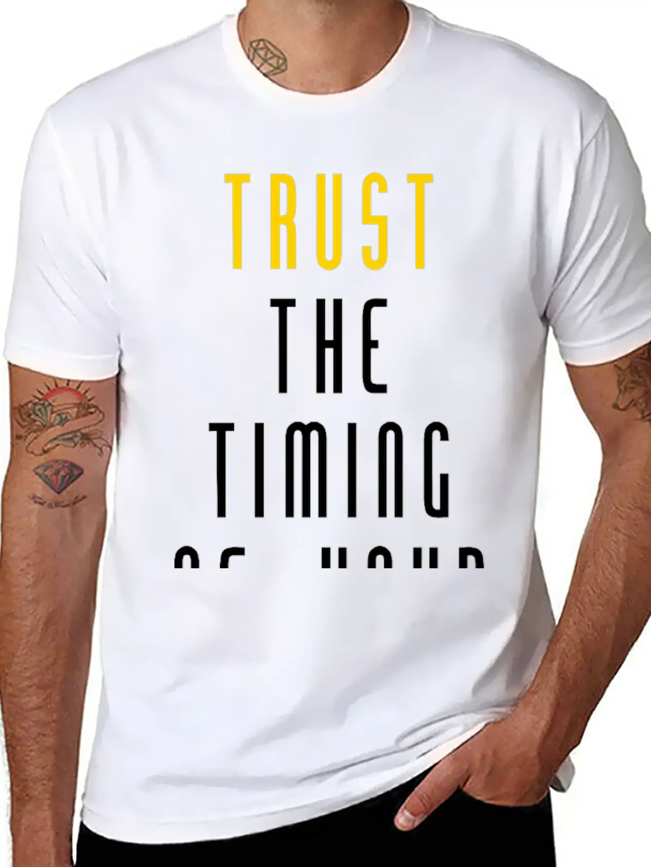 Trust Quote Breathable Soft Cotton T-Shirt – Timeless Casual Look