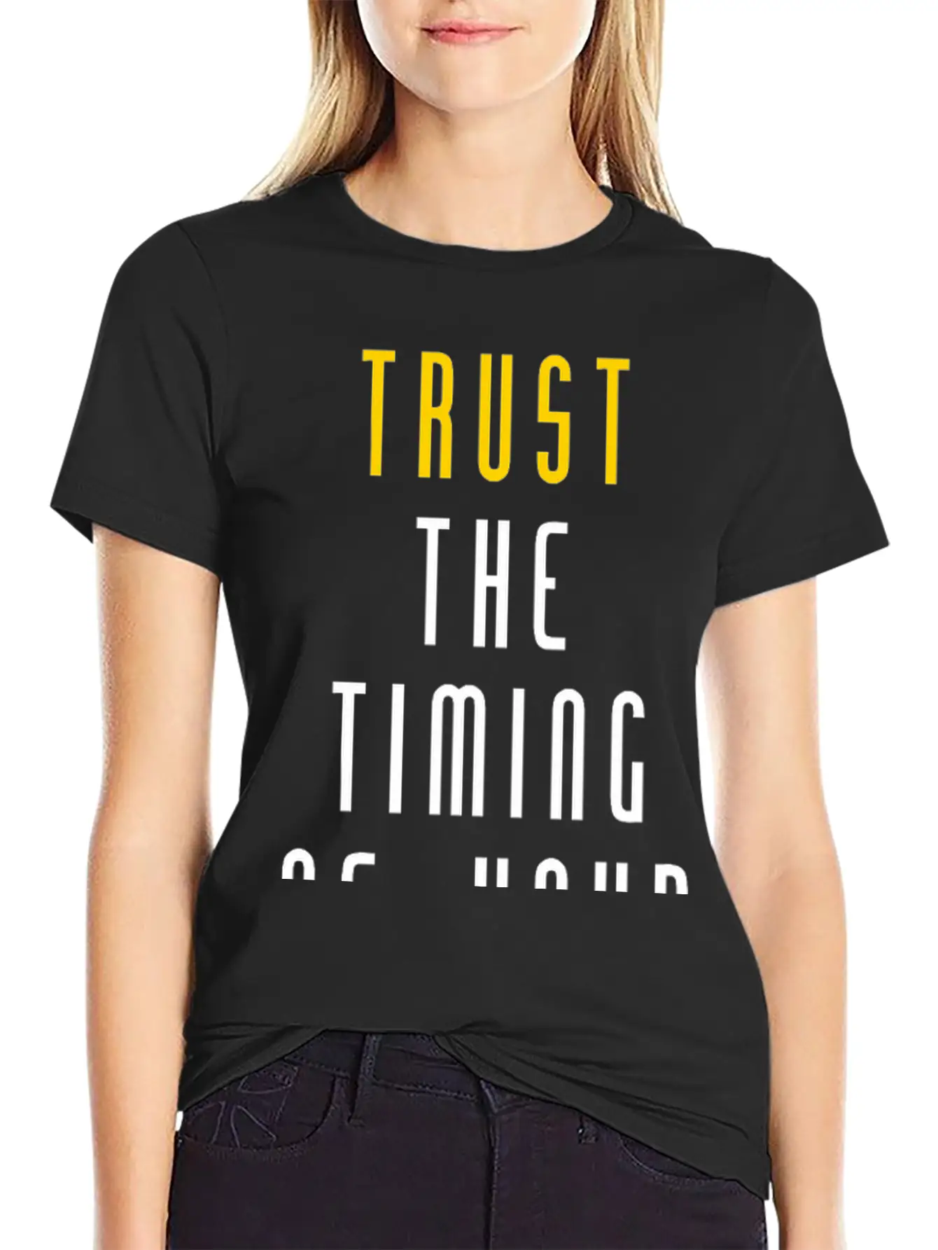 Trust Quote Breathable Soft Cotton T-Shirt – Timeless Casual Look