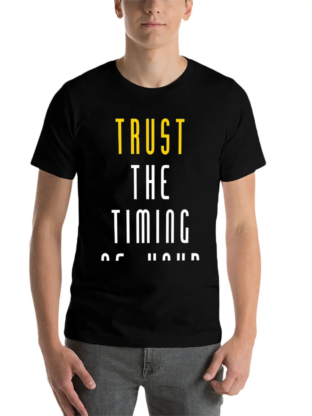 Trust Quote Breathable Soft Cotton T-Shirt – Timeless Casual Look
