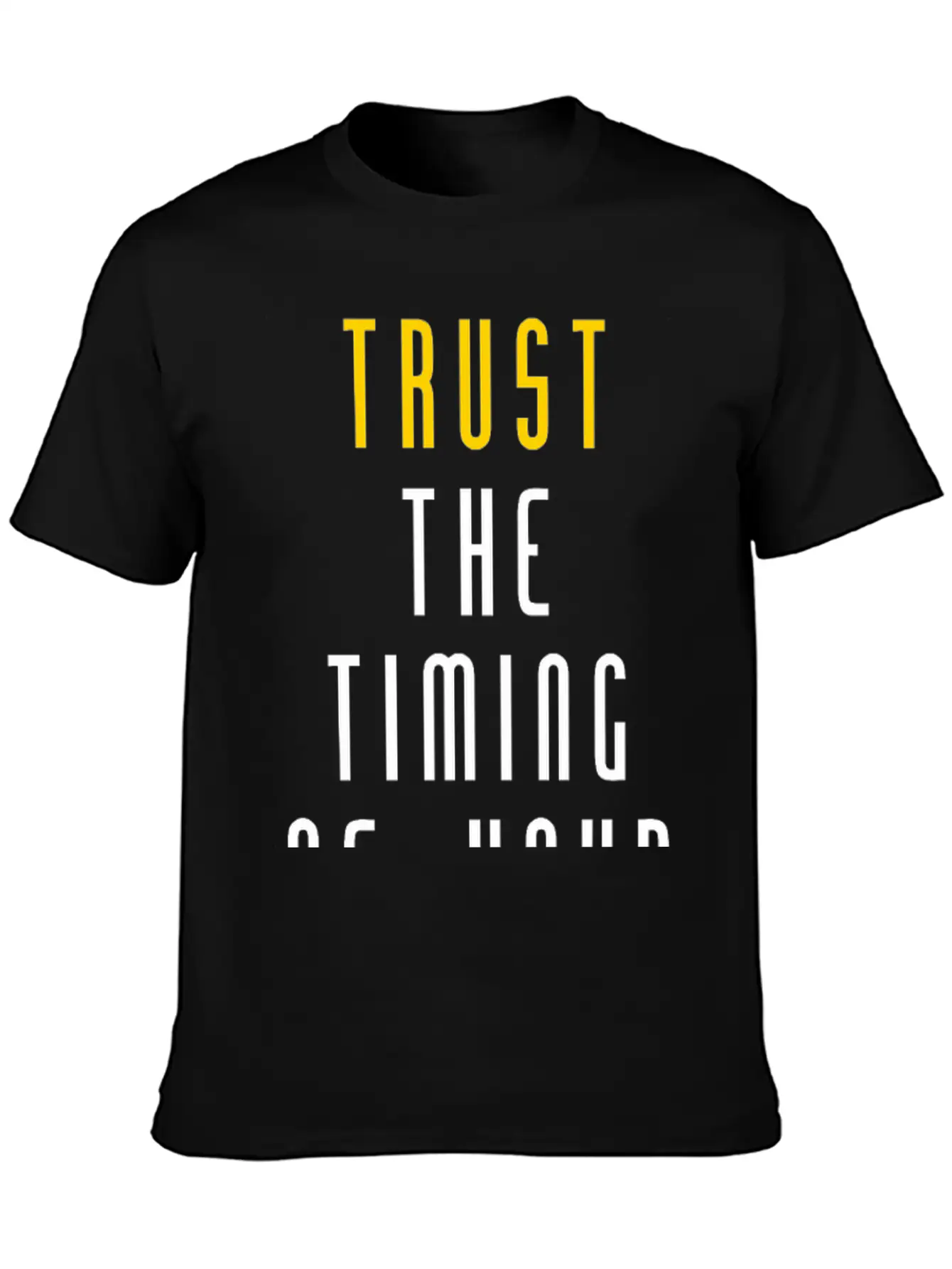 Trust Quote Breathable Soft Cotton T-Shirt – Timeless Casual Look