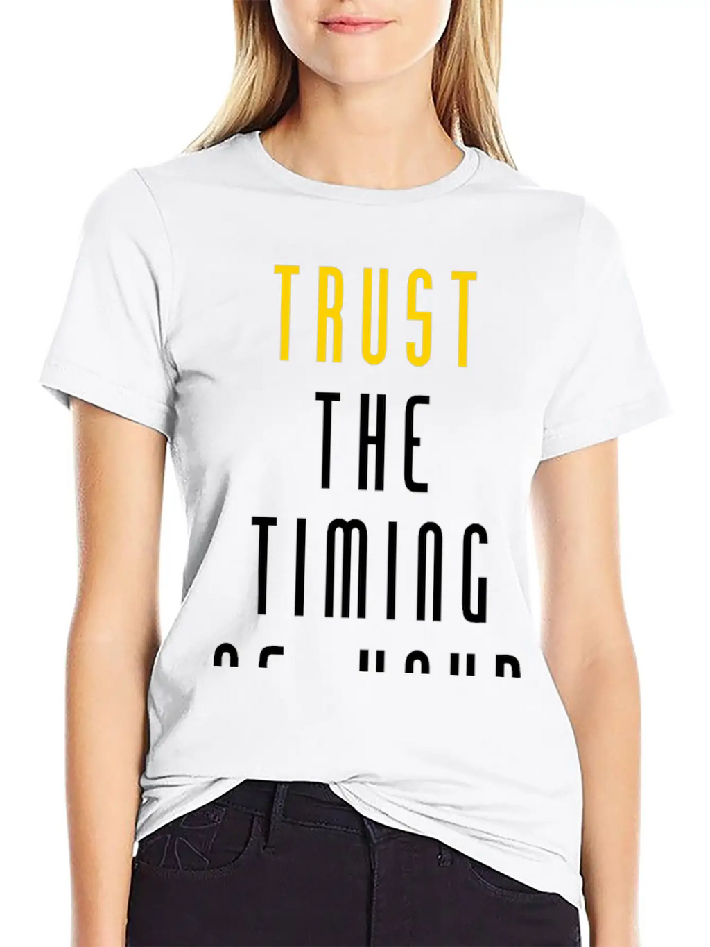 Trust Quote Breathable Soft Cotton T-Shirt – Timeless Casual Look