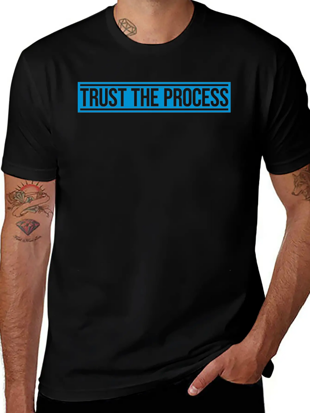 Trust The Process Quote Breathable Soft Cotton T-Shirt – Timeless Casual Look