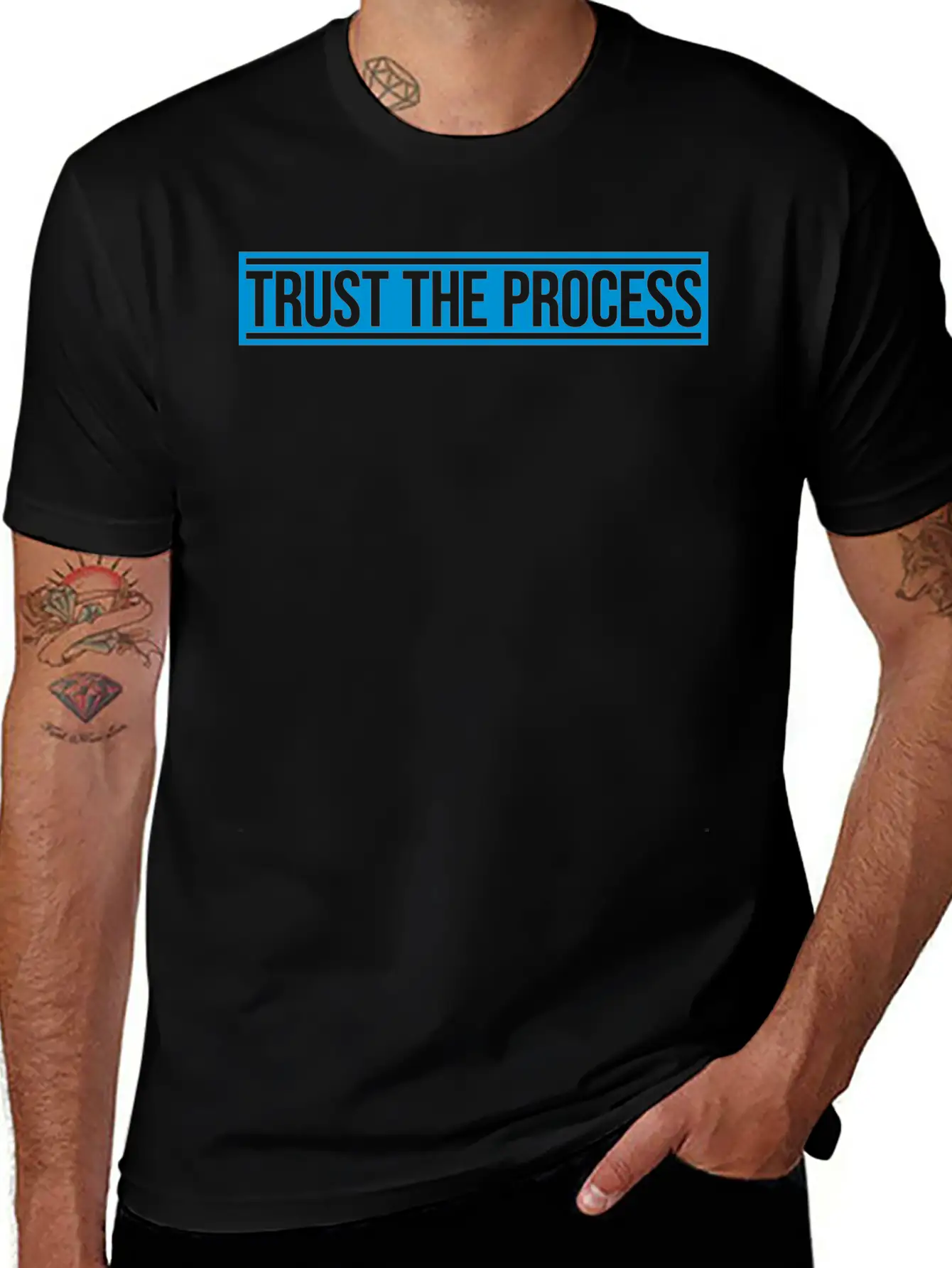 Trust The Process Quote Breathable Soft Cotton T-Shirt – Timeless Casual Look