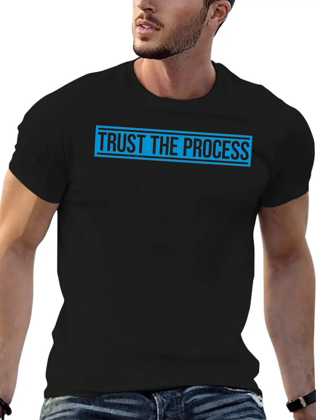Trust The Process Quote Breathable Soft Cotton T-Shirt – Timeless Casual Look