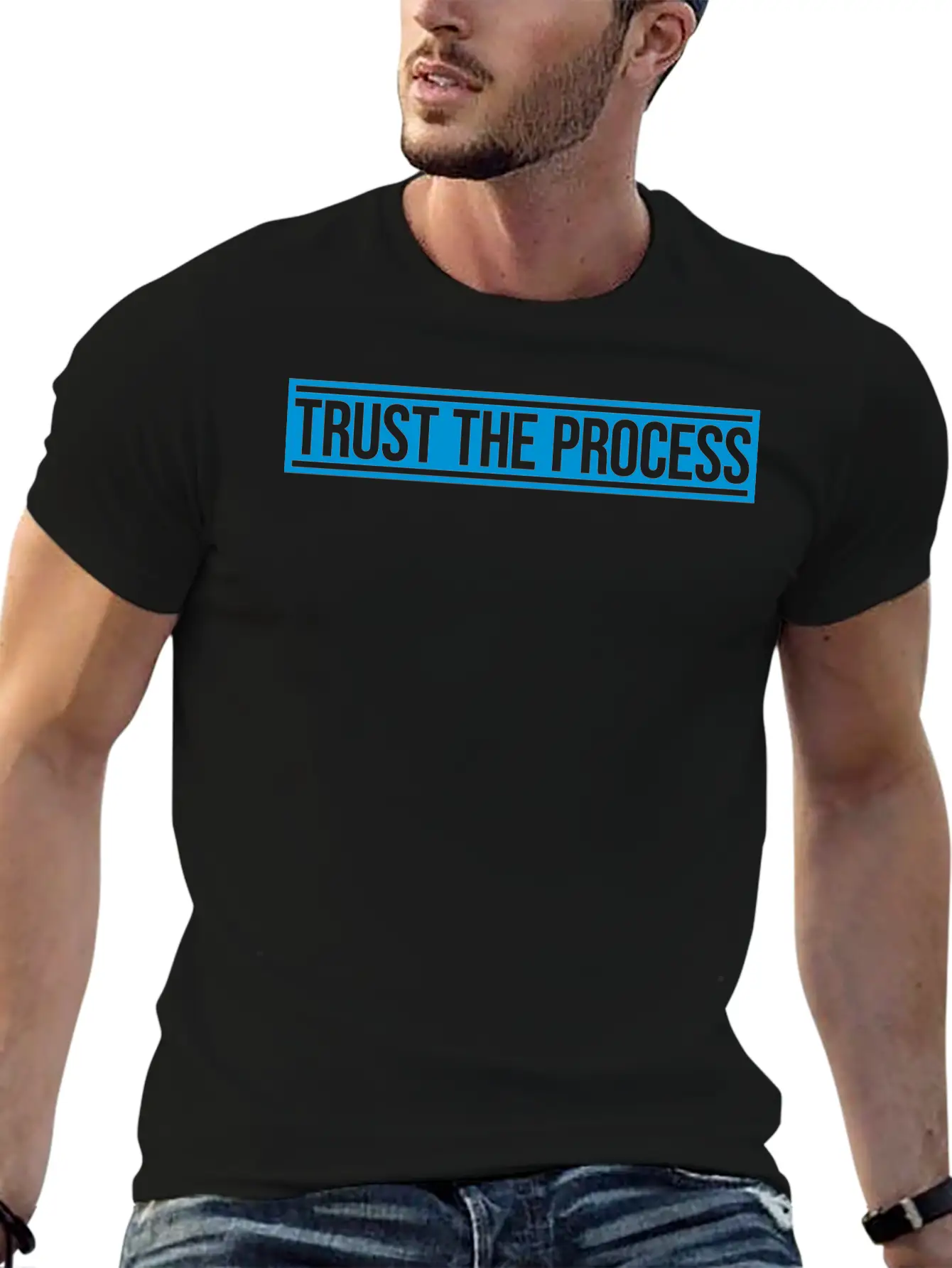 Trust The Process Quote Breathable Soft Cotton T-Shirt – Timeless Casual Look