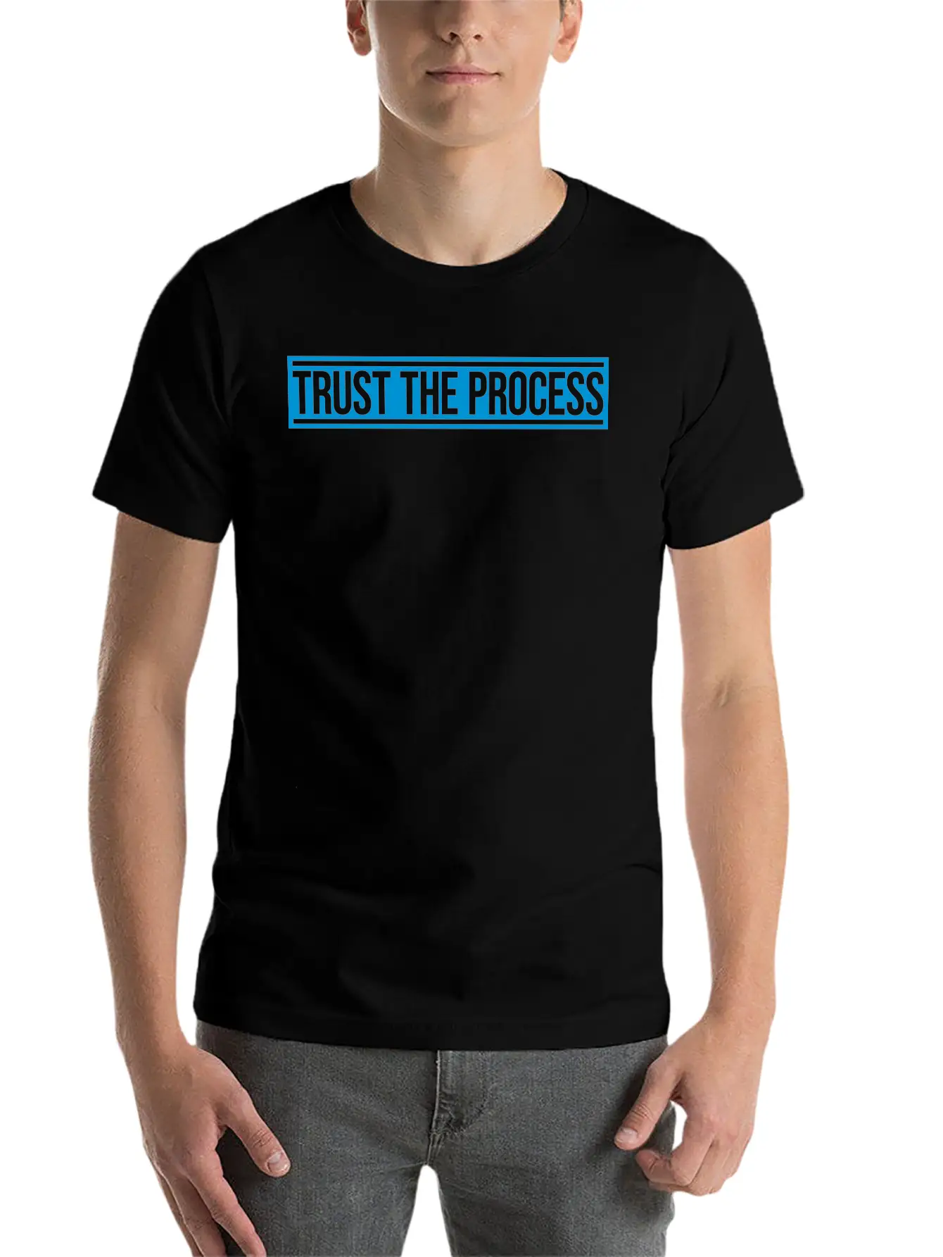 Trust The Process Quote Breathable Soft Cotton T-Shirt – Timeless Casual Look