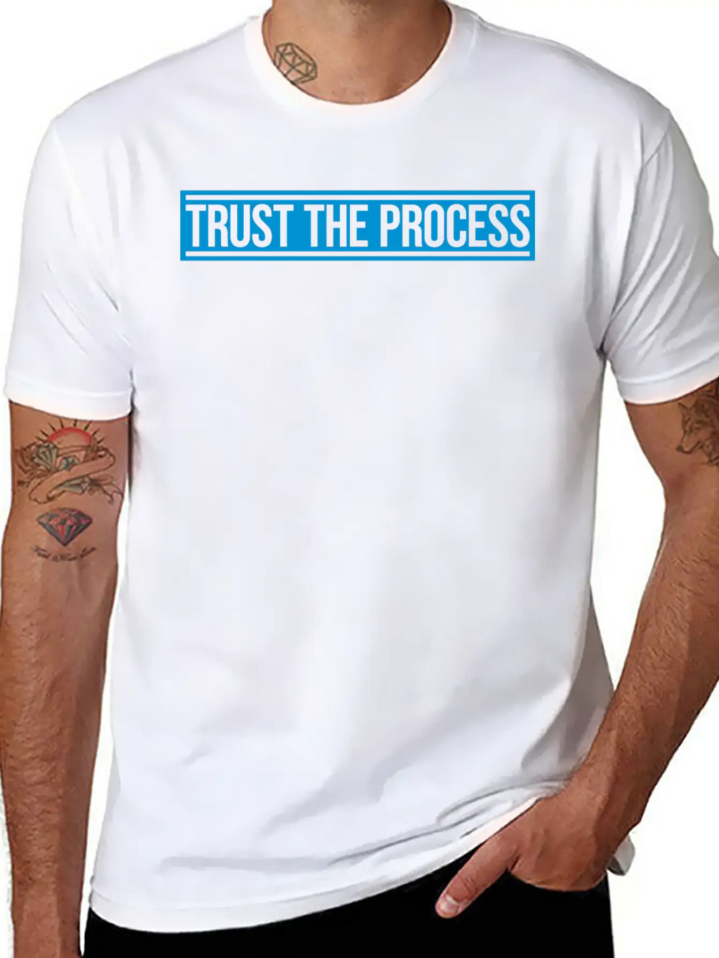 Trust The Process Quote Breathable Soft Cotton T-Shirt – Timeless Casual Look