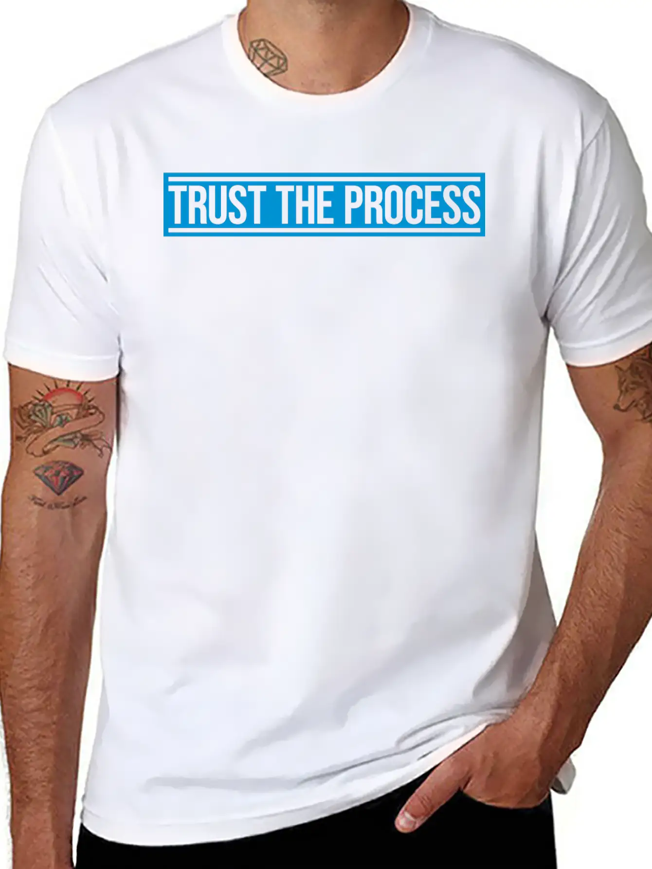 Trust The Process Quote Breathable Soft Cotton T-Shirt – Timeless Casual Look