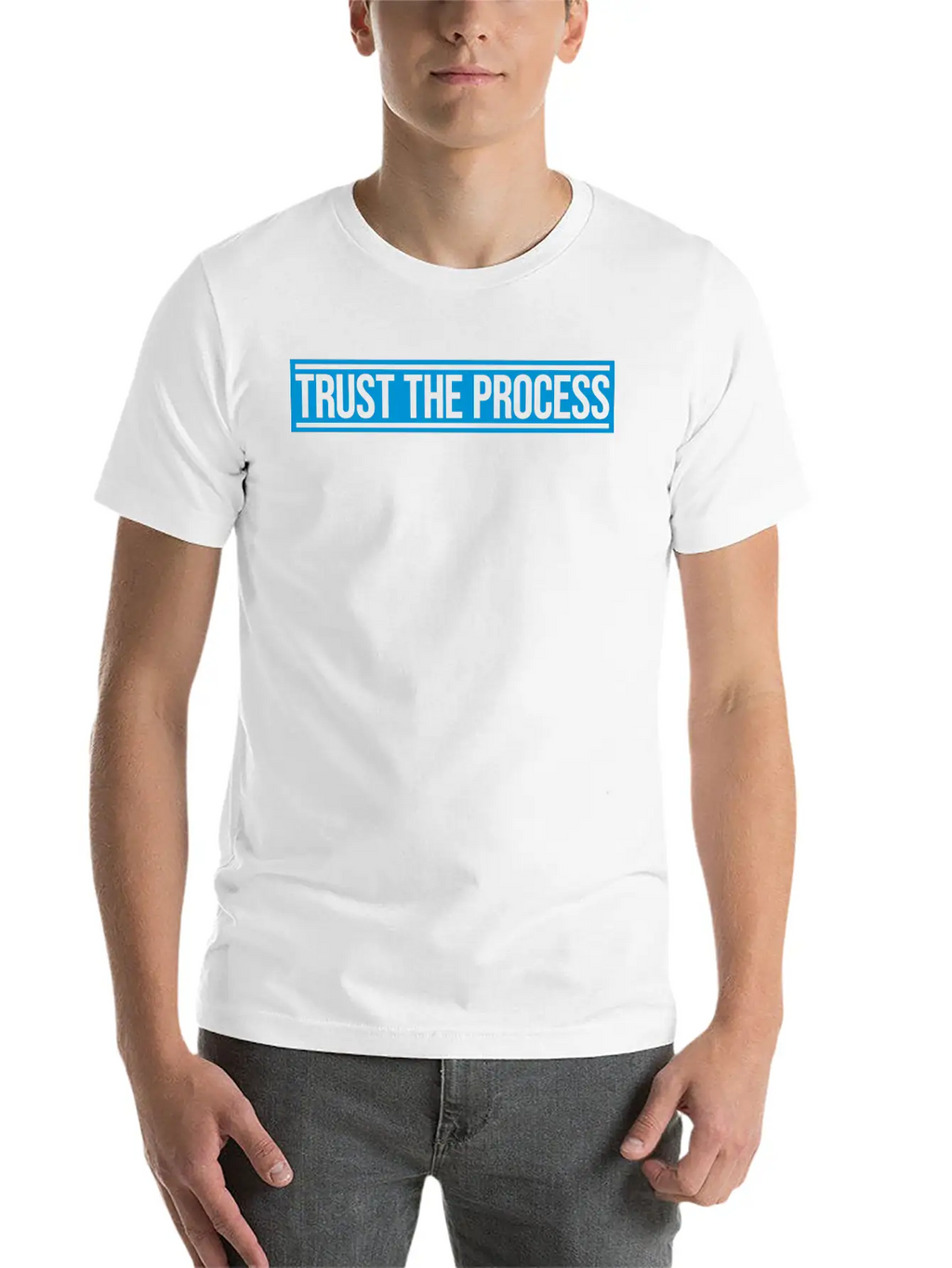 Trust The Process Quote Breathable Soft Cotton T-Shirt – Timeless Casual Look