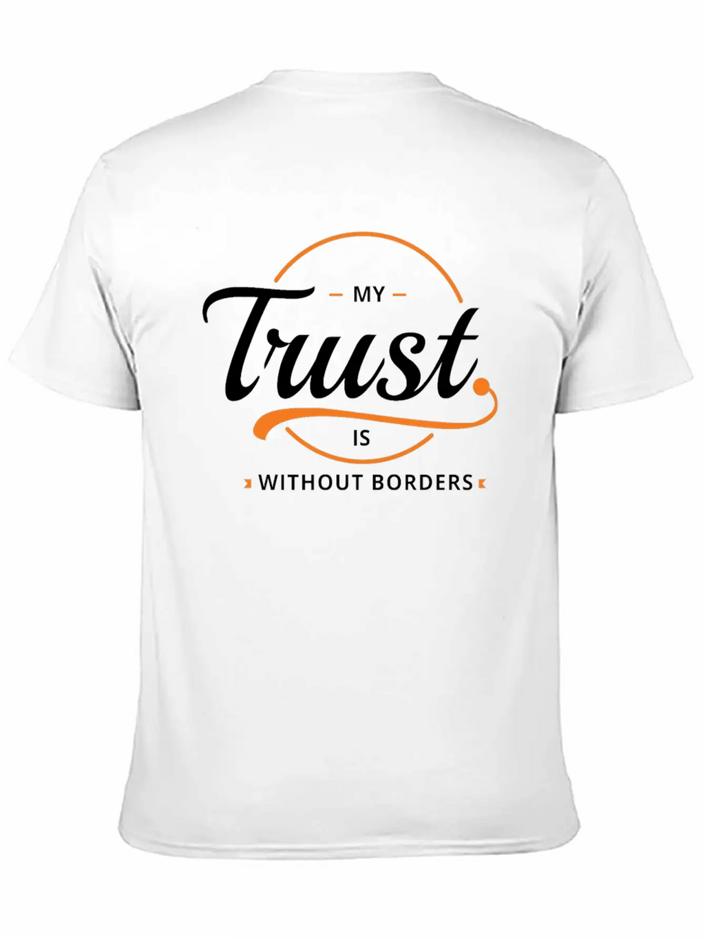 Trust Without Borders Unisex Short Sleeve Soft Cotton T-Shirt – Casual Everyday Wear