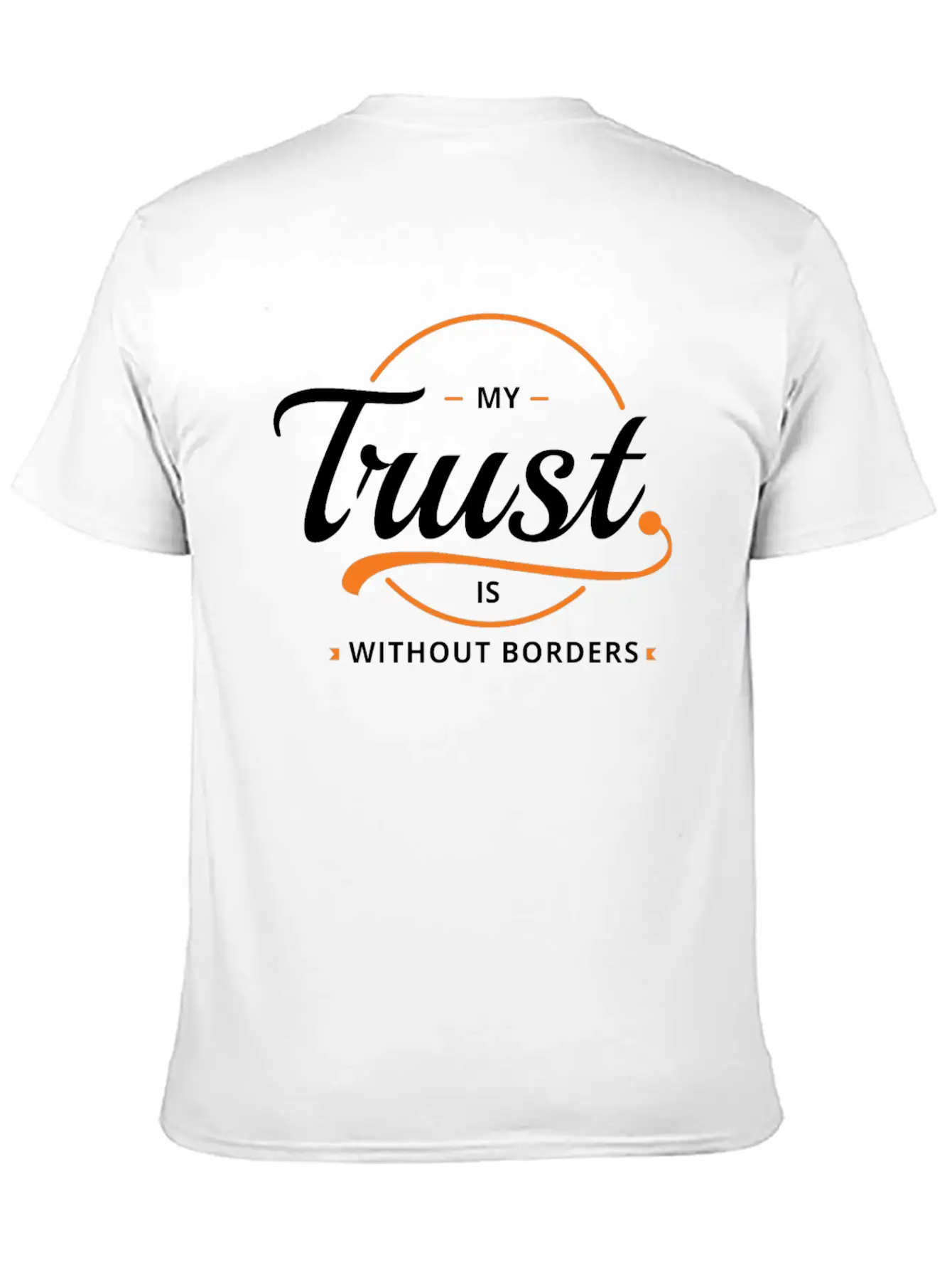Trust Without Borders Unisex Short Sleeve Soft Cotton T-Shirt – Casual Everyday Wear