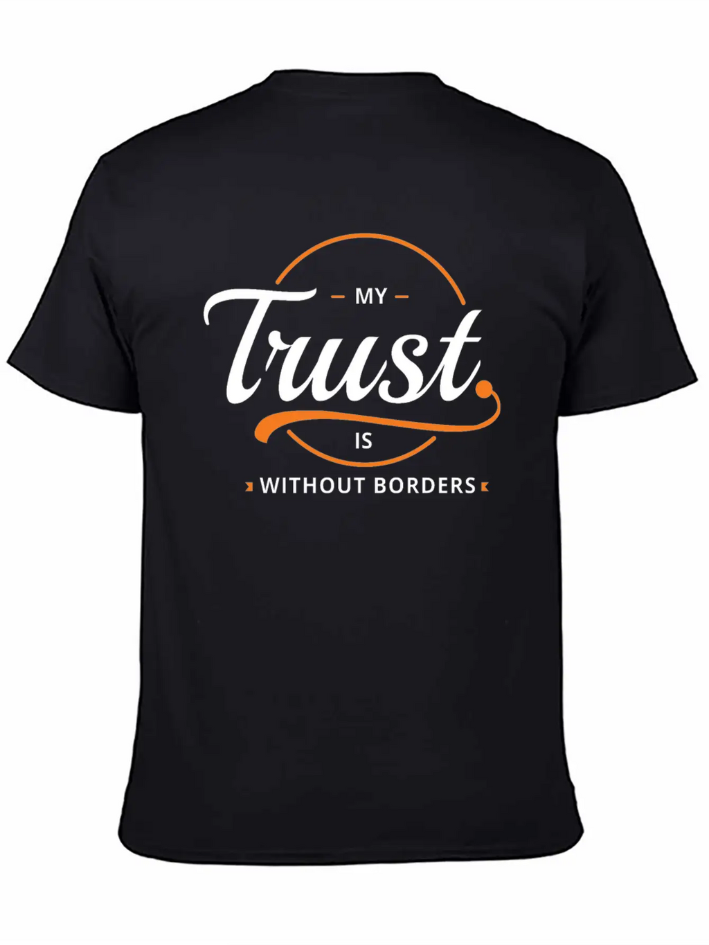 Trust Without Borders Unisex Short Sleeve Soft Cotton T-Shirt – Casual Everyday Wear