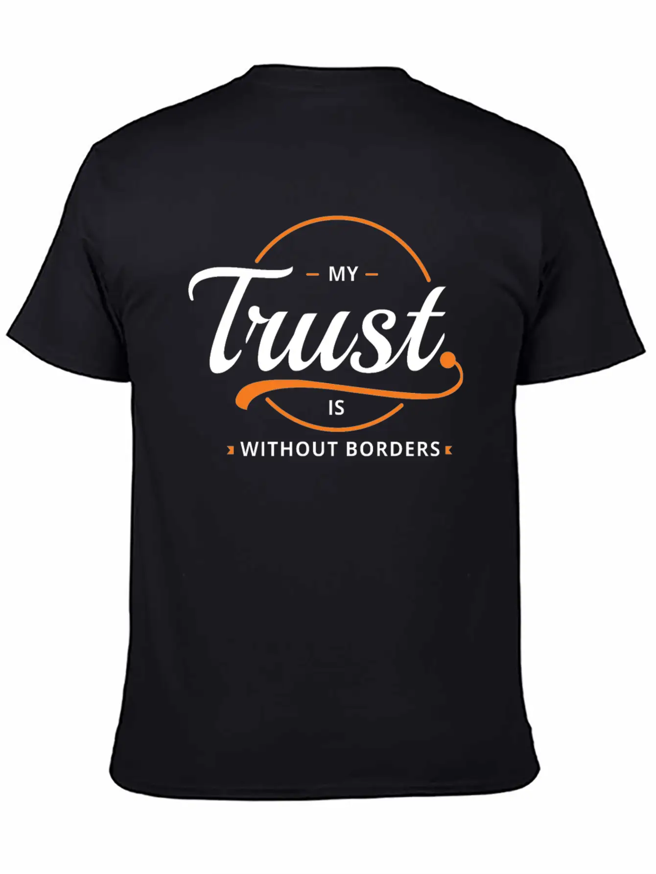 Trust Without Borders Unisex Short Sleeve Soft Cotton T-Shirt – Casual Everyday Wear