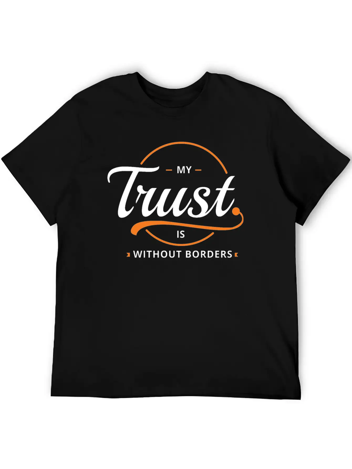 Trust Without Borders Unisex Short Sleeve Soft Cotton T-Shirt – Casual Everyday Wear