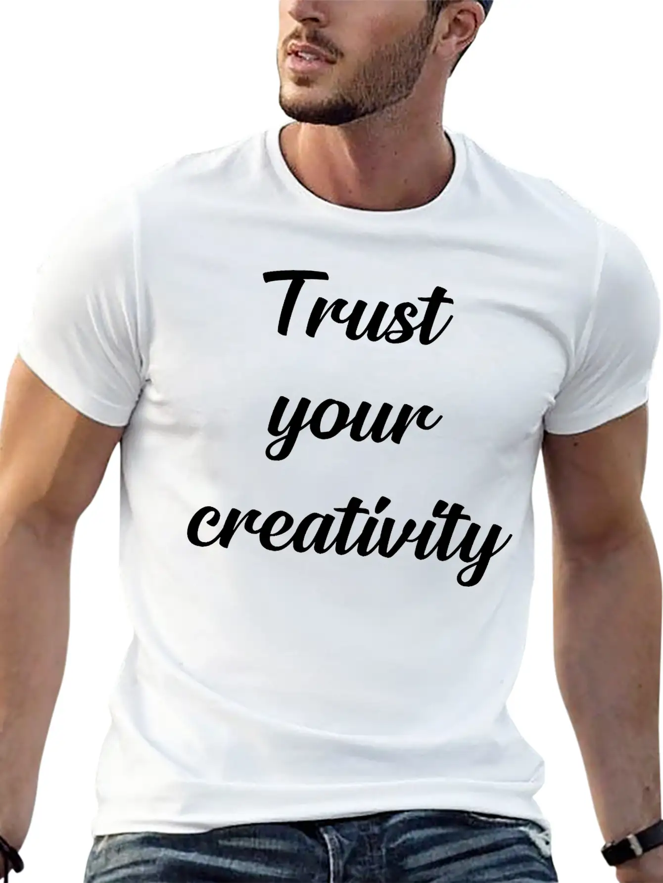 Trust Your Creativity Unisex Casual T-Shirt – Clean Design For Daily Comfort