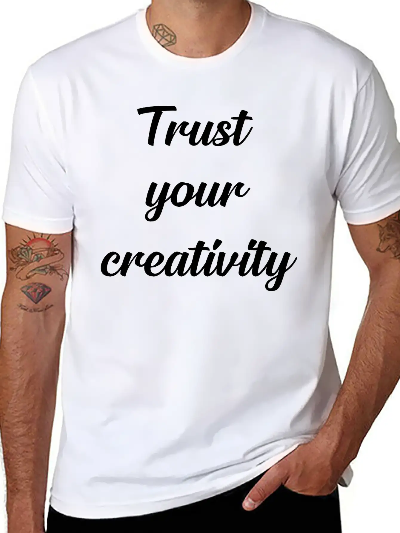 Trust Your Creativity Unisex Casual T-Shirt – Clean Design For Daily Comfort