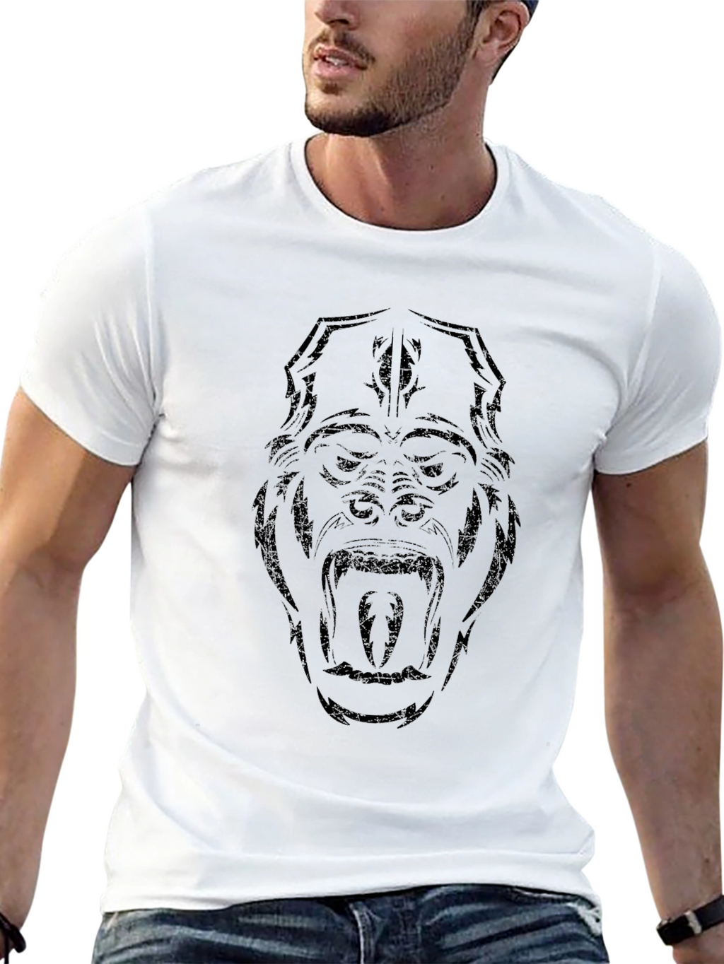 Gorilla Graphic Black T-Shirt