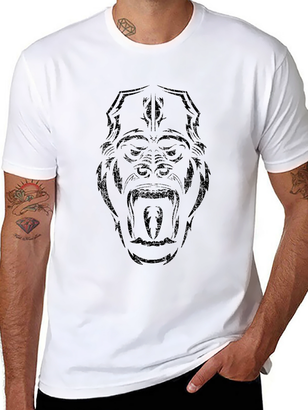 Gorilla Graphic Black T-Shirt