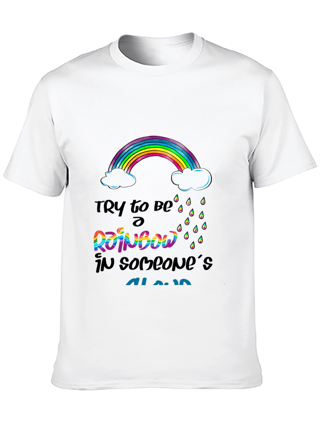 Rainbow Cloud Graphic T-Shirt