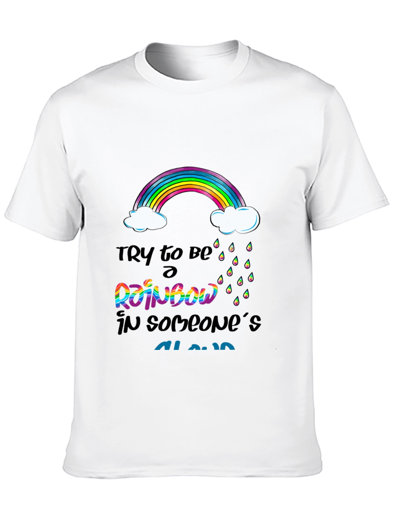 Rainbow Cloud Graphic T-Shirt