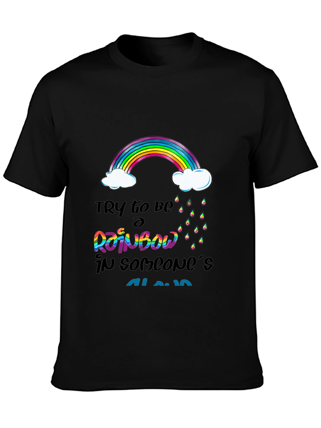 Rainbow Cloud Graphic T-Shirt