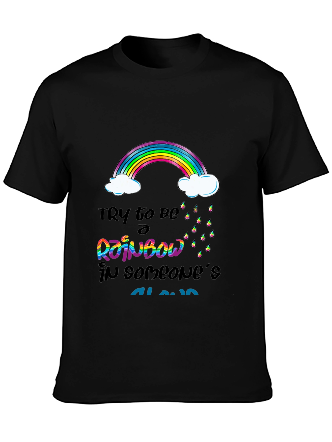 Rainbow Cloud Graphic T-Shirt