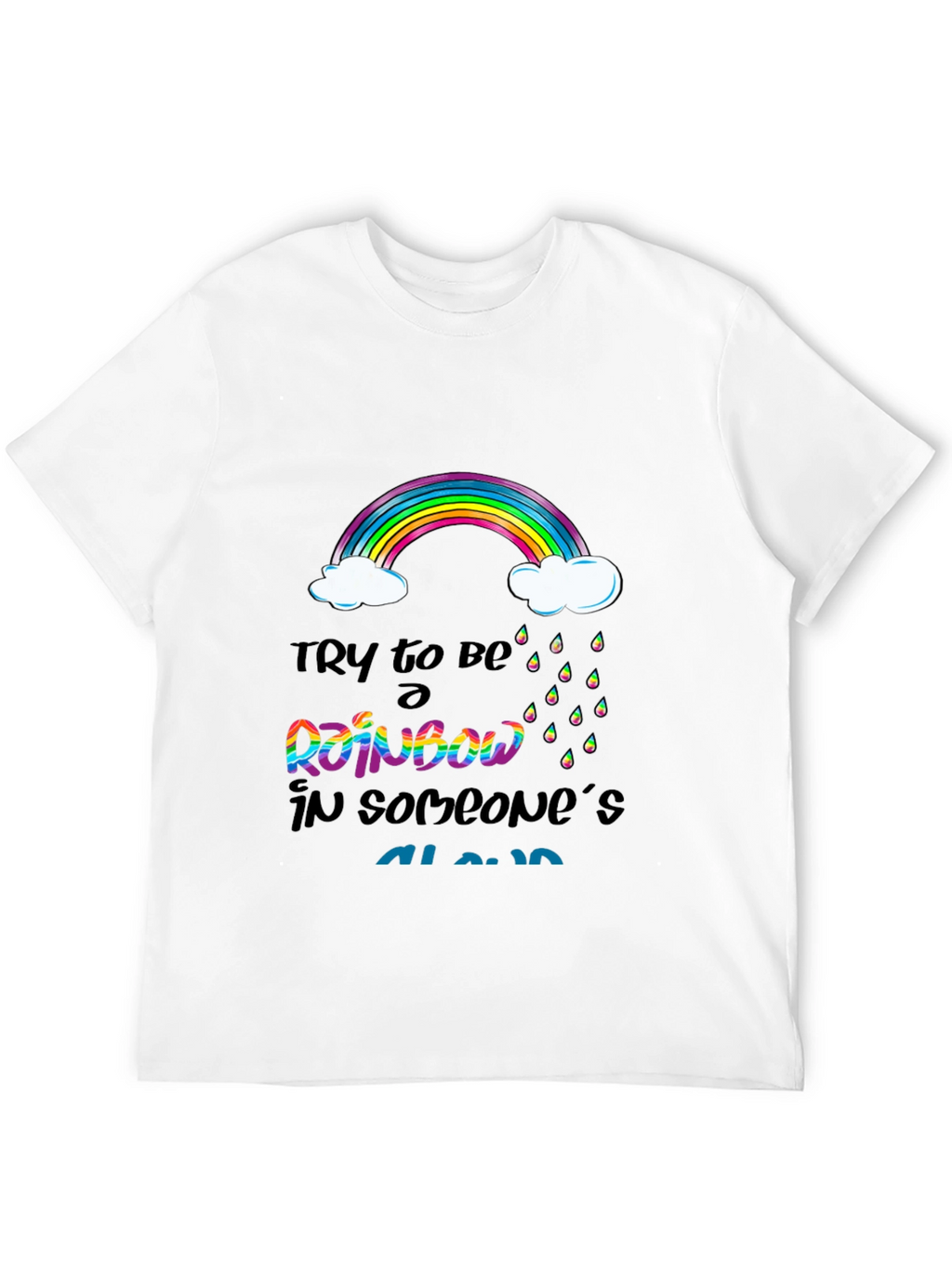 Rainbow Cloud Graphic T-Shirt