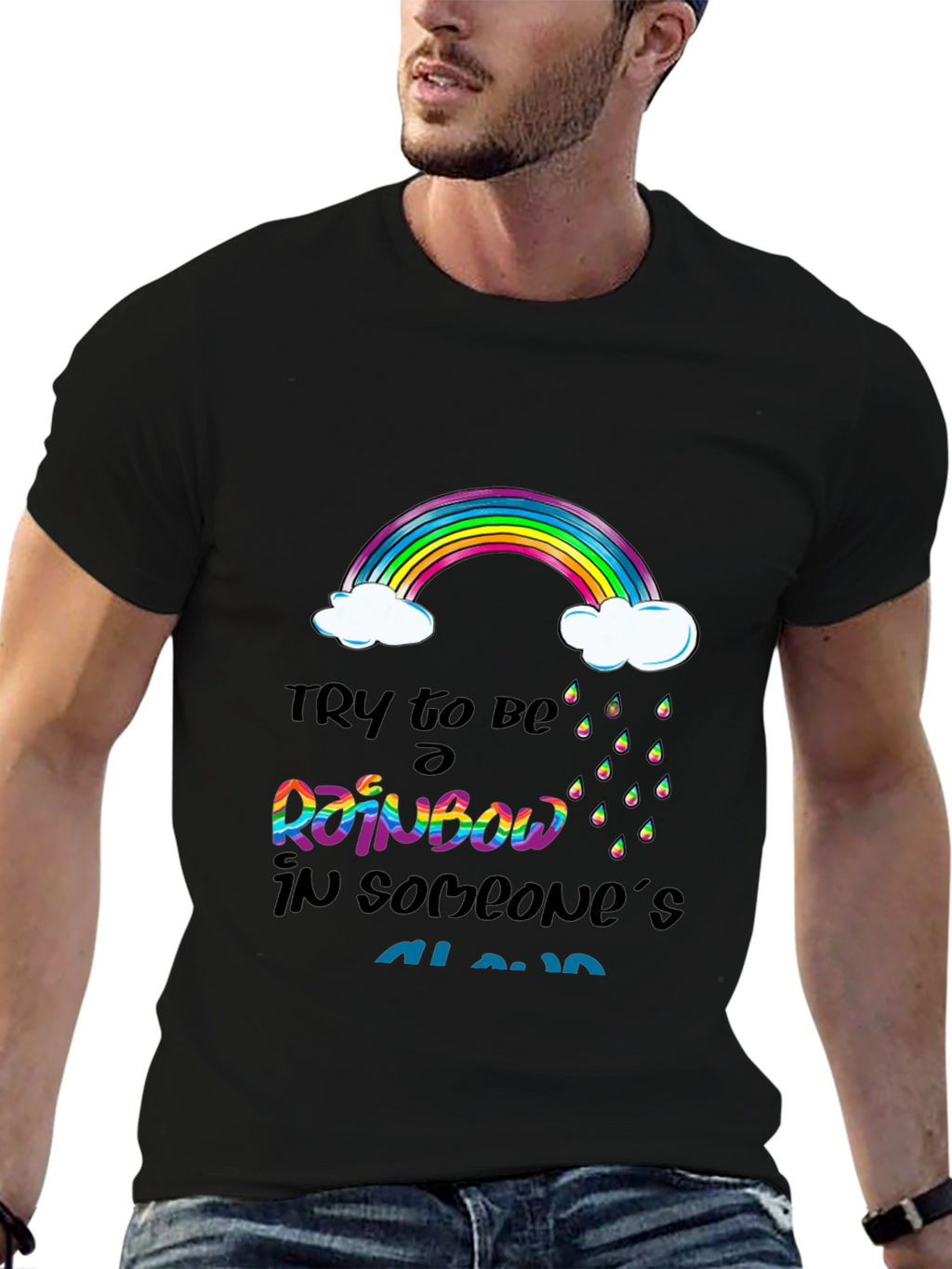Rainbow Cloud Graphic T-Shirt