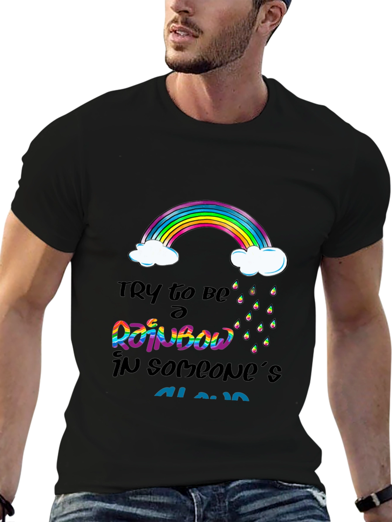 Rainbow Cloud Graphic T-Shirt