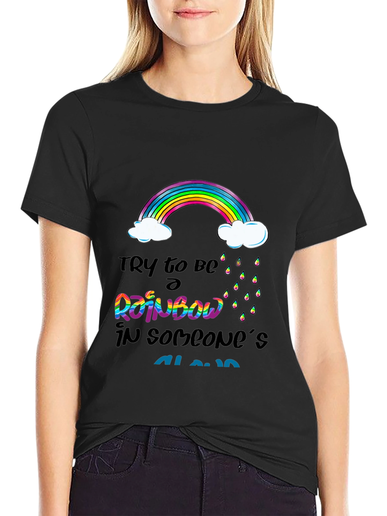 Rainbow Cloud Graphic T-Shirt
